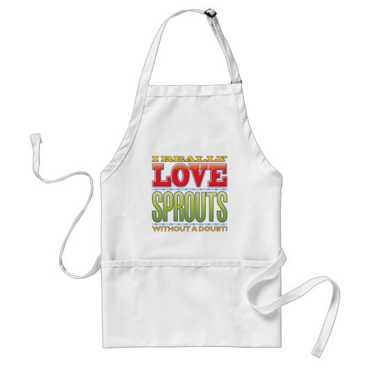 Sprouts Love Standaard Schort (Voorkant)
