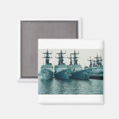 Spruance class destroyers, NAV STA, San Diego, Cal Magneet (Voorkant / Achterkant)