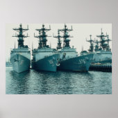 Spruance class destroyers, NAV STA, San Diego, Cal Poster (Voorkant)