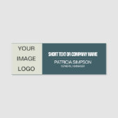 Spruce Blue Green Company Logo Naam werknemer Tite Naamplaatje (Voorkant)