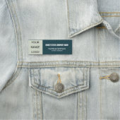 Spruce Blue Green Company Logo Naam werknemer Tite Naamplaatje (In situ)