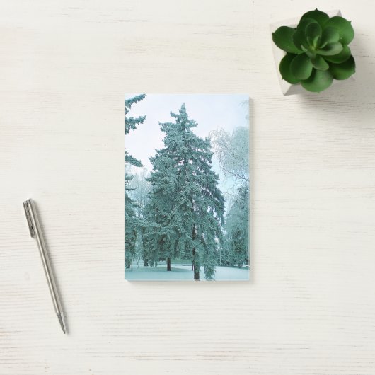 Spruce-boom met ijs post-it® notes (Kantoor)