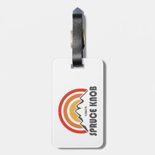 Spruce Knob Bagagelabel (Achterkant verticaal)