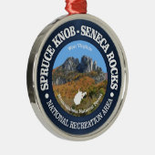 Spruce Knob - Seneca Rocks NRA Metalen Ornament (Rechts)