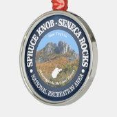 Spruce Knob - Seneca Rocks NRA Metalen Ornament (Links)