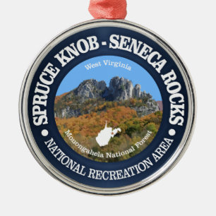 Spruce Knob - Seneca Rocks NRA Metalen Ornament