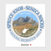 Spruce Knob - Seneca Rocks NRA Sticker (Vel)
