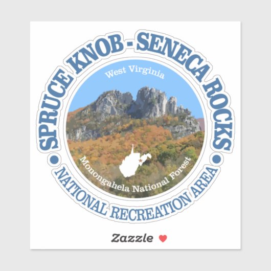 Spruce Knob - Seneca Rocks NRA Sticker (Vel)