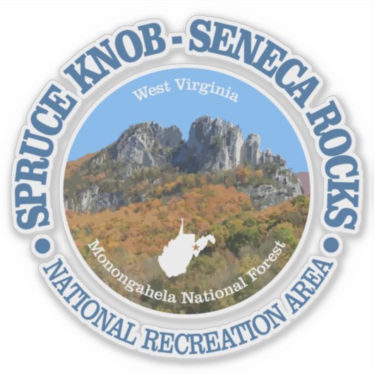 Spruce Knob - Seneca Rocks NRA Sticker (Voorkant)
