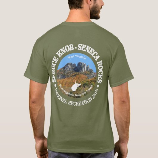 Spruce Knob - Seneca Rocks NRA T-shirt (Achterkant)