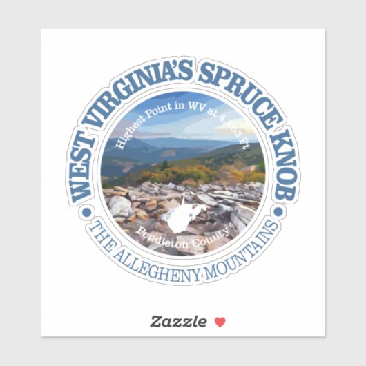 Spruce Knob Sticker (Vel)