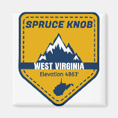 Spruce Knob West Virginia Magneet (Voorkant)