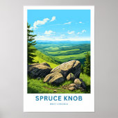Spruce Knob West Virginia Travel Print (Voorkant)