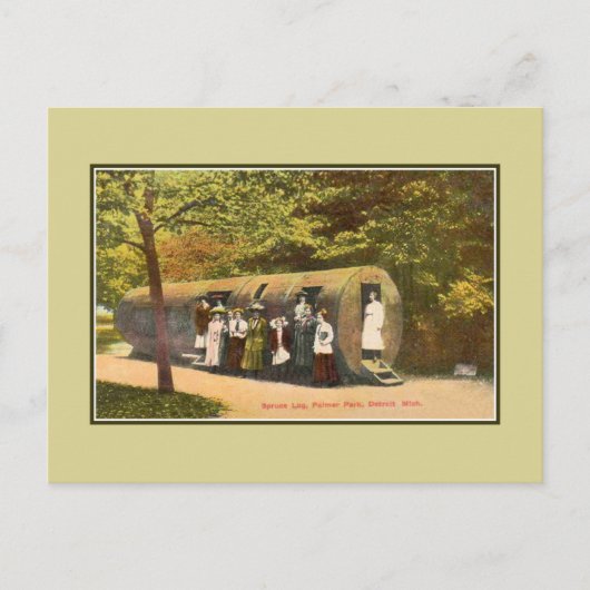 Spruce Log Palmer Park Detroit Briefkaart (Voorkant)