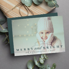Spruce | Merry & Bright Photo Feestdagenkaart