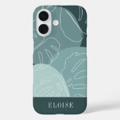 Spruce & Mint Boho Tropical Monstera Leaf Case-Mate iPhone Case (Achterkant)
