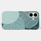 Spruce & Mint Boho Tropical Monstera Leaf Case-Mate iPhone Case (Achterkant (horizontaal))