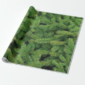 Spruce, Pine Boughs Background Cadeaupapier (Uitgerold)