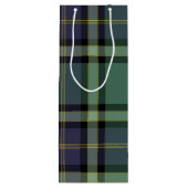 Spruce plaid wijn cadeautas (Achterkant)