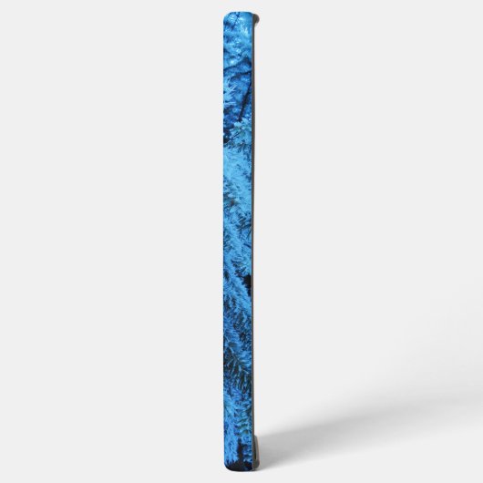 Spruce takken bedekt met sneeuw en vorst samsung galaxy hoesje (Linkerkant)