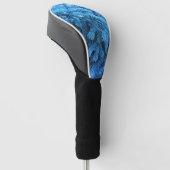 Spruce takken bedekt met sneeuw- en vorstkristalle golfheadcover (Schuin)