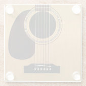 Spruce Top Acoustic Guitar Glazen Onderzetter (Achterkant)