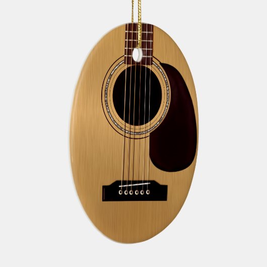 Spruce Top Acoustic Guitar Keramisch Ornament (Rechts)