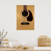 Spruce Top Acoustic Guitar Poster (Keuken)
