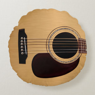 Spruce Top Acoustic Guitar Rond Kussen