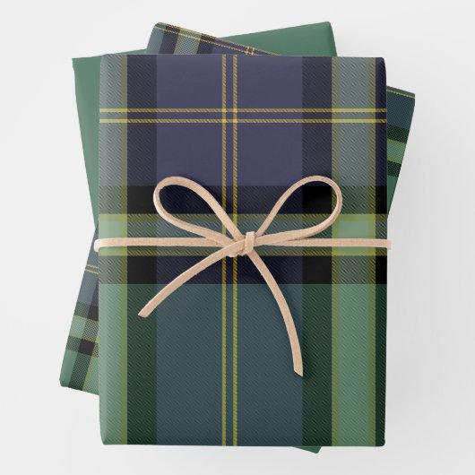 Spruce Wrapping Paper Flat Sheet Set of 3 (In situ)