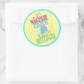 Spruch die nächste Eiszeit Eiskrem Eis Sommer Rund Ronde Sticker (Tas)