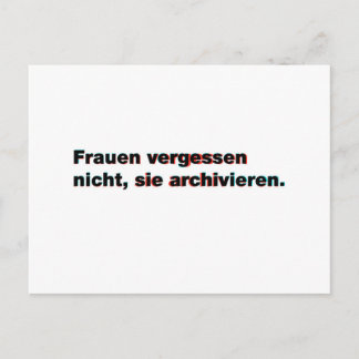 Spruch über Frauen Briefkaart