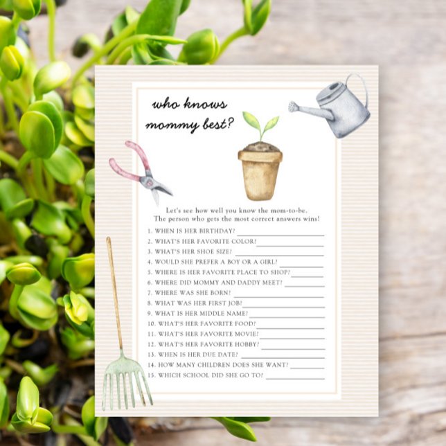 spruit baby shower - Wie kent mama het beste (Creator heeft geüpload)