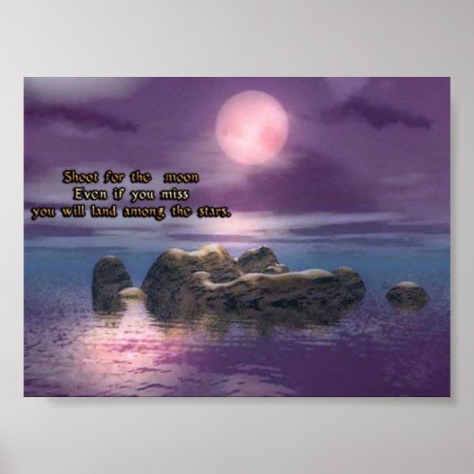 spruit voor de maan poster (Voorkant)