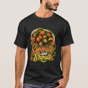 Spruiten en schreeuwen Vegan Thanksgiving Plant ge T-shirt