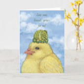 spruitjes en peep kaart (Gele Bloem)