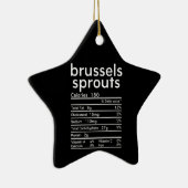Spruitjes in Brussel grappig Keramisch Ornament (Rechts)