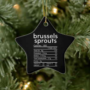 Spruitjes in Brussel grappig Keramisch Ornament