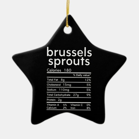 Spruitjes in Brussel grappig Keramisch Ornament (Voorkant)
