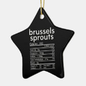 Spruitjes in Brussel grappig Keramisch Ornament (Links)