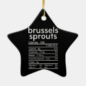 Spruitjes in Brussel grappig Keramisch Ornament (Achterkant)