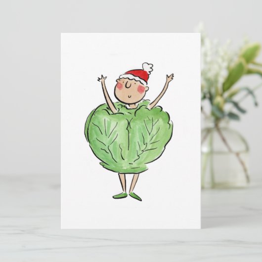 Spruitkool Kaart (Staand voorkant)