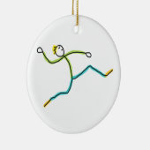 Sprung Stokmannetje Keramisch Ornament (Rechts)