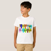 Sprunki Group! | Simon Oren Funbot Pinki Wenda T-shirt (Voorkant volledig)