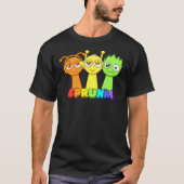 Sprunki Kinder tekens T-shirt (Voorkant)