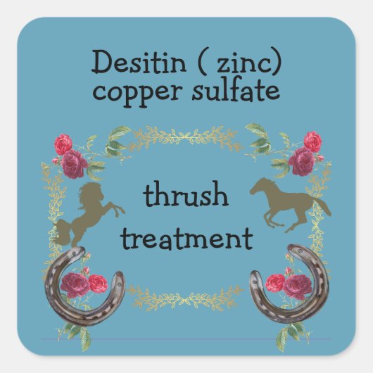 spruw behandeling vierkante sticker (Voorkant)