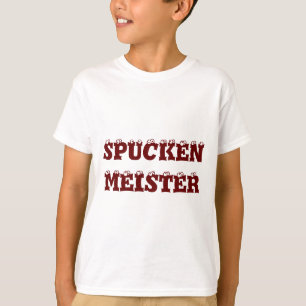 Spucken Meister , Spitting Champion in het Duits T-shirt