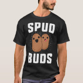Spud Buds Funny Potato T-Shirt Friend Team Vegetab (Voorkant)