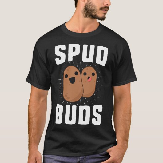 Spud Buds Funny Potato T-Shirt Friend Team Vegetab (Voorkant)