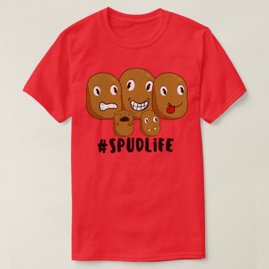 spud life aardappel t-shirt (Design voorkant)